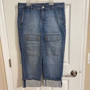 Banana Republic Cuffed Crop Stretch Jeans size 10